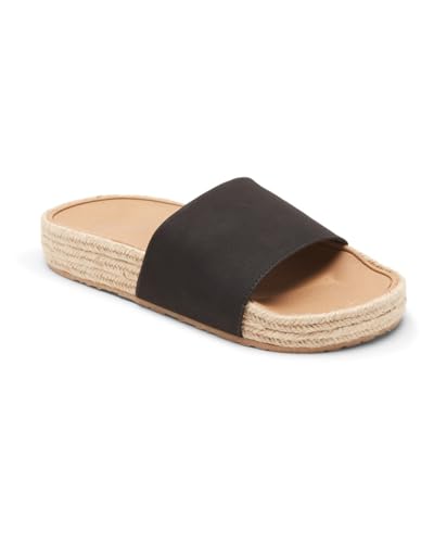 Roxy Slippy - Slider Sandals for Women - Badeschuhe - Frauen - 41 - Schwarz. von Roxy