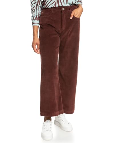 Roxy Surf On Cloud - Corduroy Wide Leg Trousers for Women - Kord-Hose mit weiten Hosenbeinen - Frauen - 27 - Rot. von Roxy
