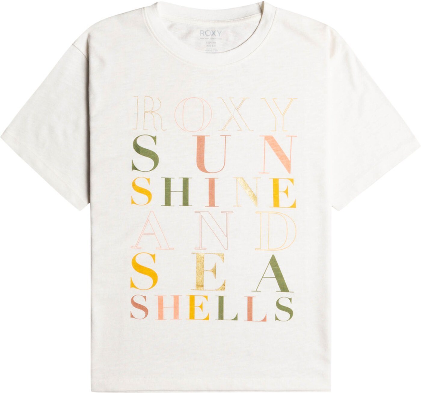 Roxy T-Shirt CRYSTAL VIS B J TEES XWWK SNOW WHITE/MULTICOLOUR von Roxy