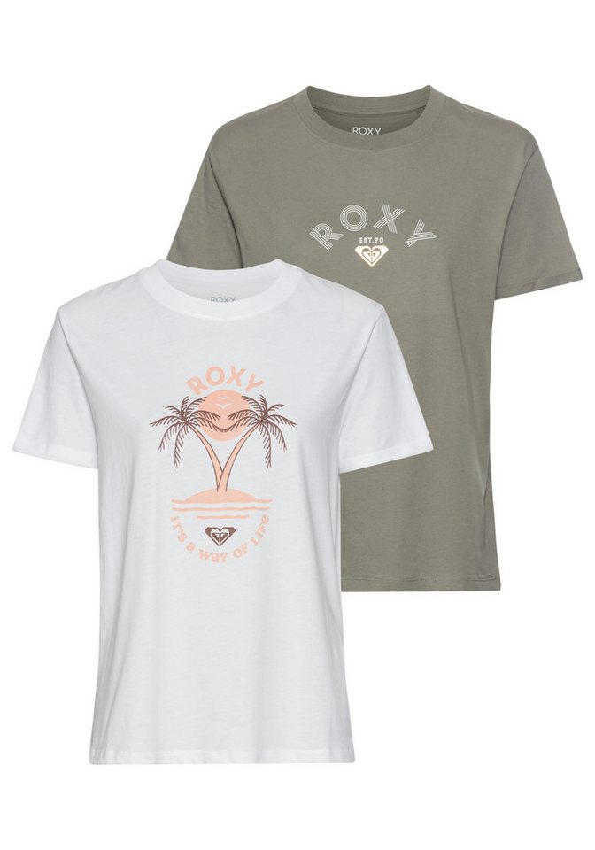Roxy T-Shirt PACK SPARKLE EVENING BG (Packung, 2-tlg., Doppelpack) von Roxy