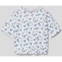Roxy T-Shirt mit Allover-Muster in Weiss, Größe 152 von Roxy
