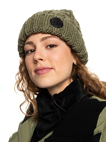 Roxy Tram - Beanie - Mütze - Unisex - One Size - Beige. von Roxy