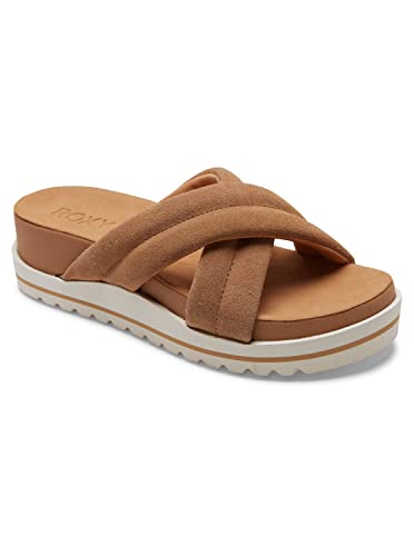 Roxy Veria - Sandals for Women - Ledersandalen - Frauen - 39 - Beige. von Roxy