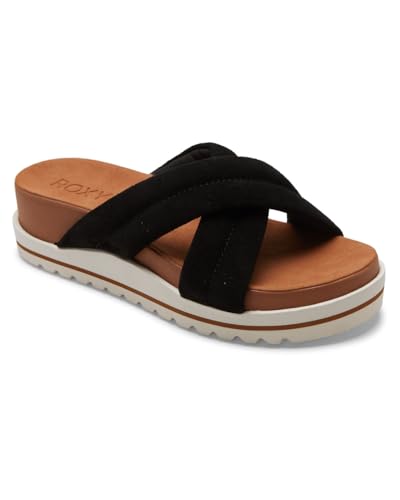 Roxy Veria - Sandals for Women - Ledersandalen - Frauen - Schwarz. von Roxy