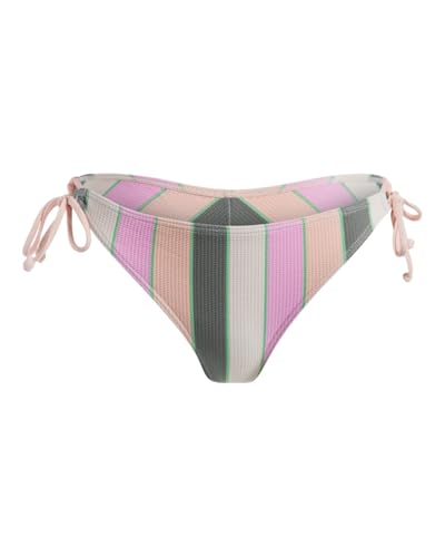 Roxy Vista Stripe - Tie Side Bikini Bottoms for Women - Bikinihose zum Binden an der Seite - Frauen - S - Grün. von Roxy