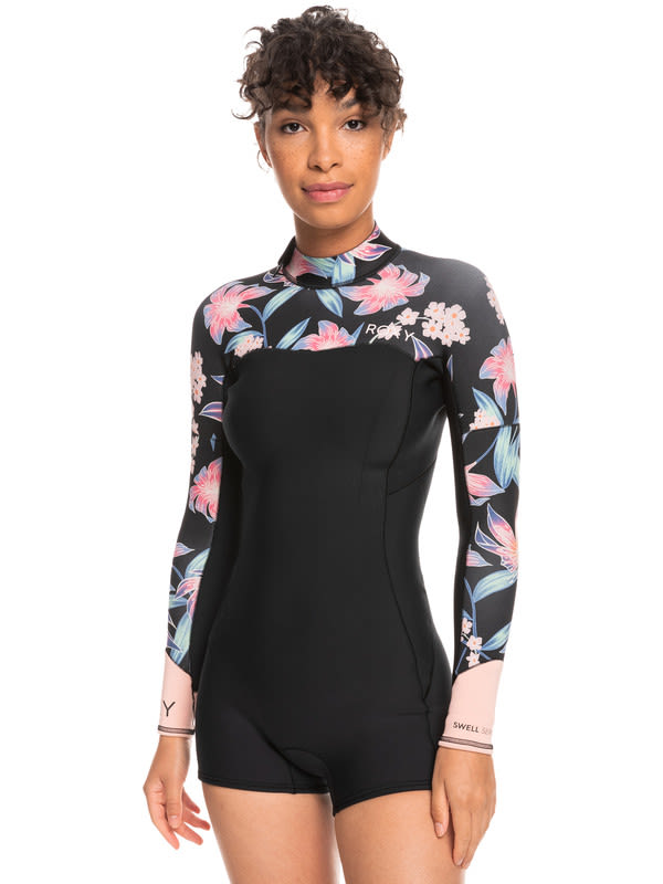 Roxy W 2.0 Swell Series LS Back ZIP Qlock - Anthracite Paradise Found S - 4 von Roxy