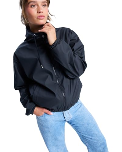 Roxy Wait for ME - Rain Mac for Women - Regenjacke - Frauen - S - Schwarz. von Roxy