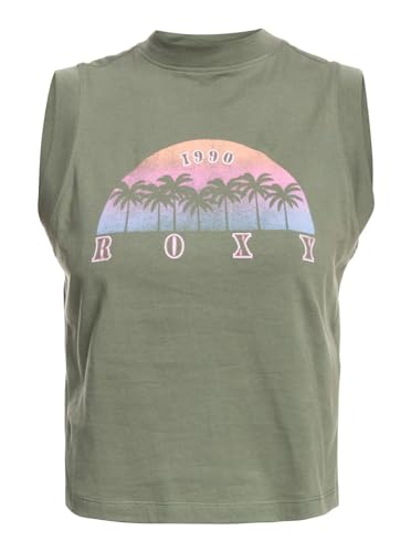 Roxy Wave Swell - High Neck Vest Top for Women - Tanktop mit hohem Ausschnitt - Frauen - S - Grün. von Roxy