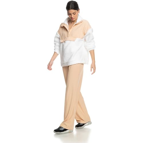 Roxy Waves of Warmth - Half-Zip Fleece for Women - Fleece mit Halbreißverschluss - Frauen - Beige. von Roxy