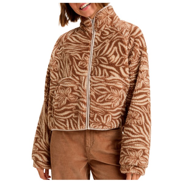 Roxy - Women's Blurry Cloud Print - Fleecejacke Gr XL braun von Roxy