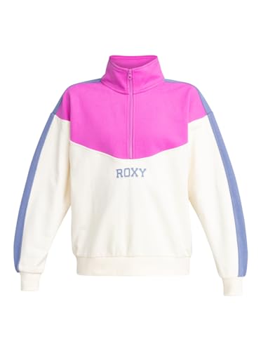 Roxy Women's Essential Energy Half Zip CB 2 Sweatshirt, Rosebud, XL von Roxy