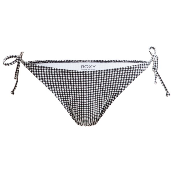 Roxy - Women's Gingham Cheeky Ties - Bikini-Bottom Gr XXL grau von Roxy