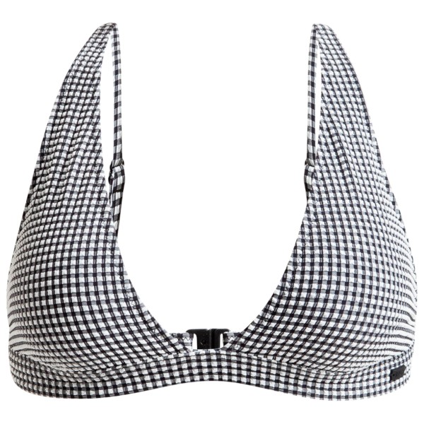 Roxy - Women's Gingham Elongated Triangle - Bikini-Top Gr XS grau von Roxy
