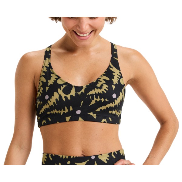 Roxy - Women's Heart into it Bra Print - Sport-BH Gr L beige von Roxy