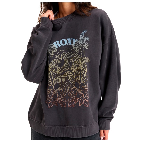 Roxy - Women's Lineup Oversized Crew - Pullover Gr L grau von Roxy