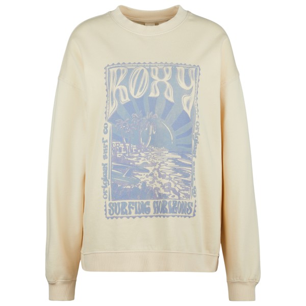 Roxy - Women's Lineup Oversized Crew - Pullover Gr XXL beige von Roxy
