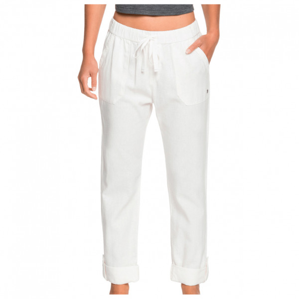 Roxy - Women's On The Seashore Linen Cargo Trousers - Freizeithose Gr L weiß von Roxy