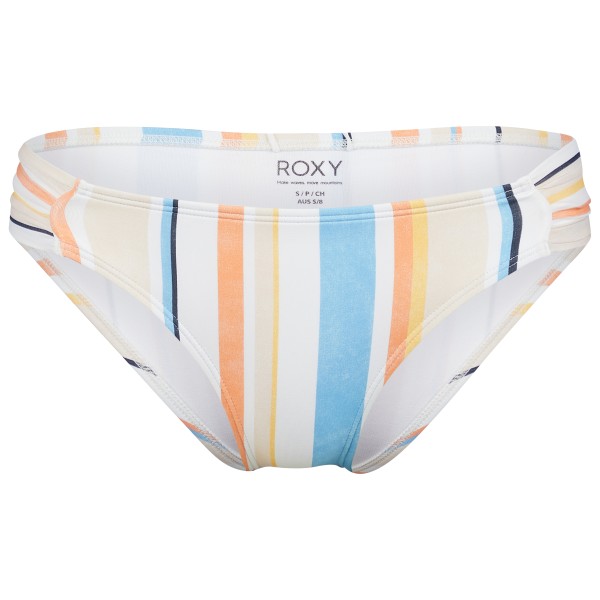 Roxy - Women's Printed Beach Classics Moderate - Bikini-Bottom Gr S weiß von Roxy