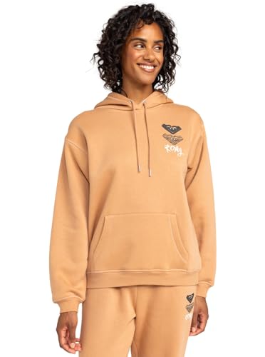 Roxy Women's SURF Stoked Hoodie Brushed A Pullover Sweater, Camel, L von Roxy