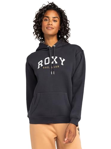 Roxy Women's SURF Stoked Hoodie Brushed E Pullover Sweater, Phantom, XXL von Roxy