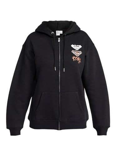 Roxy Women's SURF Stoked Zipped Brushed Sweatshirt, Phantom, M Roxy Women's SURF Stoked Zipped Brushed Sweatshirt, Phantom, M von Roxy