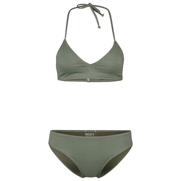 Roxy - Women's Shiny Wave Fixed Tri Set - Bikini Gr L;M;S;XL;XS;XXL grün von Roxy