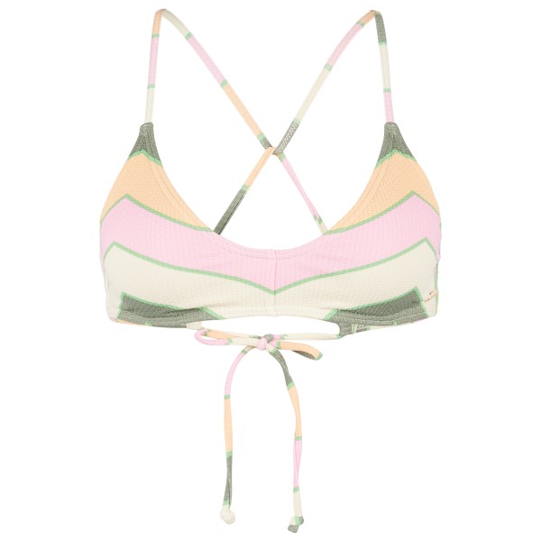 Roxy - Women's Vista Stripe Strappy Bra - Bikini-Top Gr M weiß von Roxy