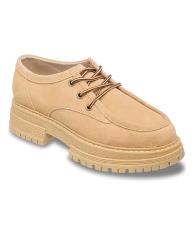 Roxy Work It Low - Leather Shoes for Women - Lederschuhe - Frauen - 38 - Beige. von Roxy