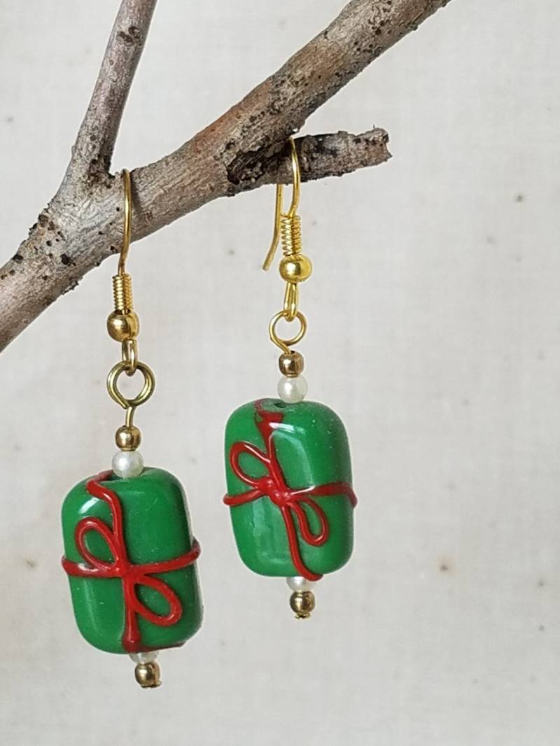 Weihnachtsgeschenk Lampwork Ohrringe von Roxyswhimseys