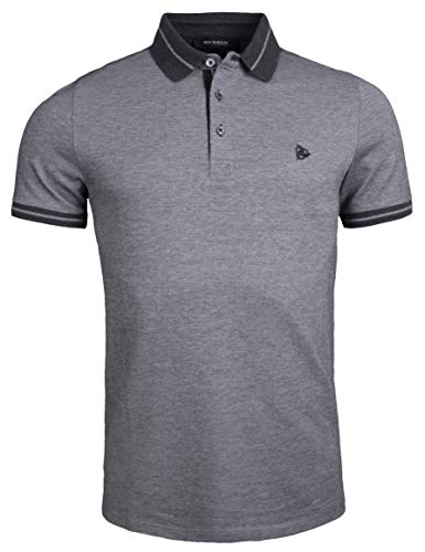 Herren Poloshirt aus Baumwoll-Piqué - Regular Fit (Grau/Weiß, S) von Roy Robson