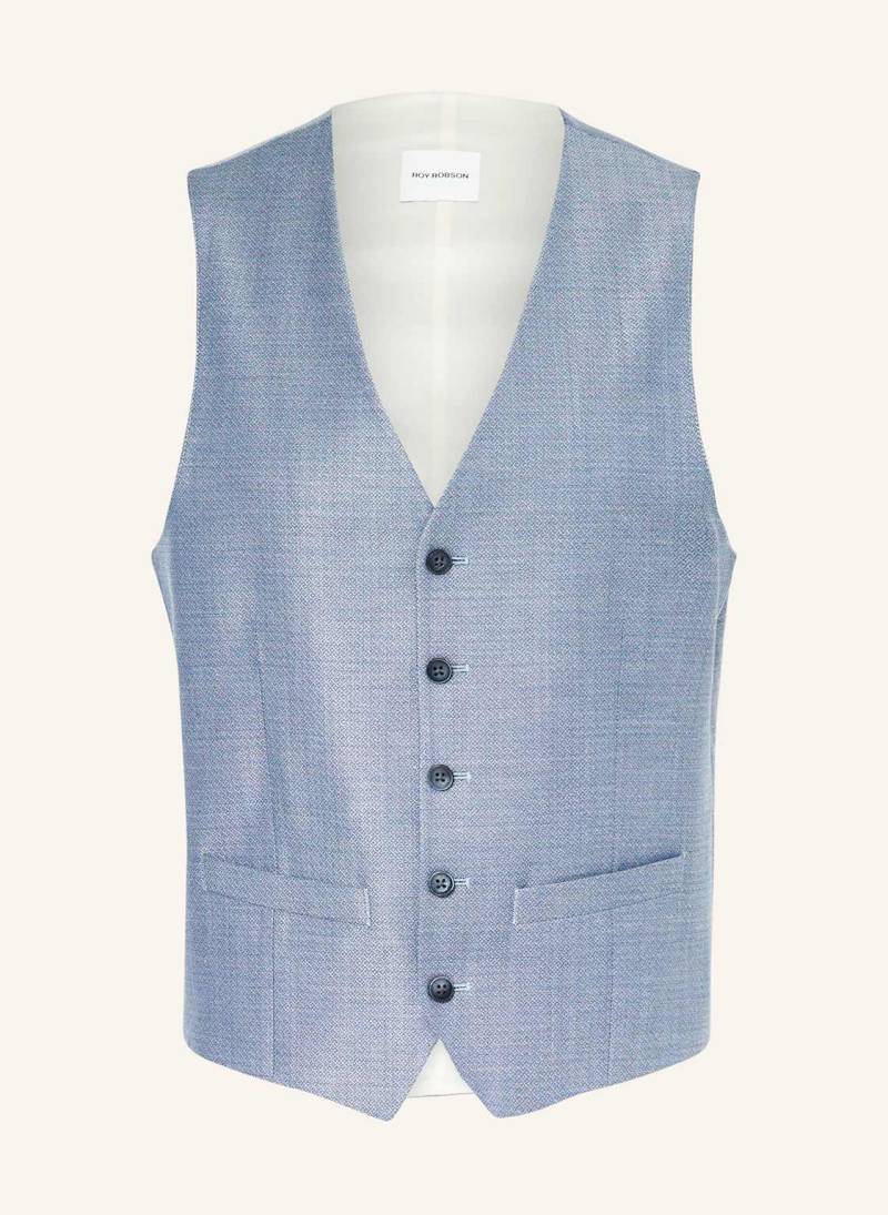 Roy Robson Anzugweste 24-05 Slim Fit blau von Roy Robson