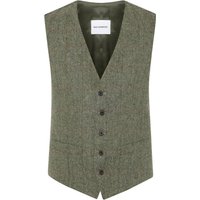 Roy Robson Anzugweste aus Schurwolle mit Fischgrätmuster in 46 von Roy Robson