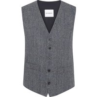 Roy Robson Anzugweste aus Schurwolle mit Fischgrätmuster in 52 von Roy Robson