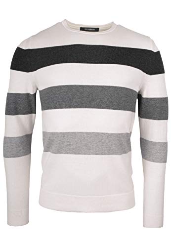 Roy Robson Herren Pullover Rundhals Merino Baumwolle - Slim Fit, (Creme) 3XL von Roy Robson