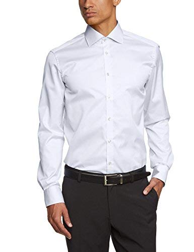Roy Robson Herren Regular Fit Business Hemd, Gr. Kragenweite: 45 cm (Herstellergröße: 45) Weiß (Weiß 0) von Roy Robson