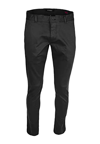 Roy Robson Herren Stoffhose aus Baumwolle mit Stretch Scott-Slim Fit Hose, Schwarz (Black A001), 98 von Roy Robson