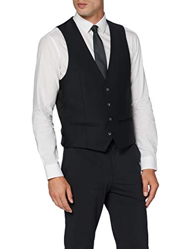 Roy Robson Herren Slim Anzugweste, Schwarz (Schwarz 1), 54 von Roy Robson
