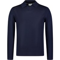 Roy Robson Langarm-Poloshirt aus Merinowolle mit Variokragen in XXL von Roy Robson