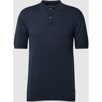 Roy Robson Poloshirt in unifarbenem Design in Marine, Größe L von Roy Robson