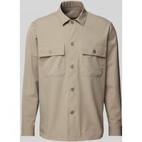 Roy Robson Regular Fit Hemdjacke mit Brustpattentaschen in Beige, Größe M von Roy Robson