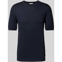 Roy Robson T-Shirt mit gerippten Abschlüssen in Marine, Größe XXL von Roy Robson