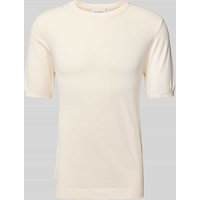 Roy Robson T-Shirt mit gerippten Abschlüssen in Weiss, Größe L Roy Robson T-Shirt mit gerippten Abschlüssen in Weiss, Größe L von Roy Robson