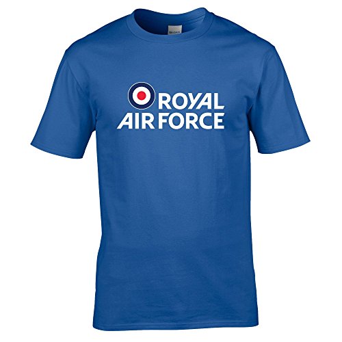 Royal Air Force Herren-T-Shirt mit Logo. Gr. XL, königsblau von Royal Air Force
