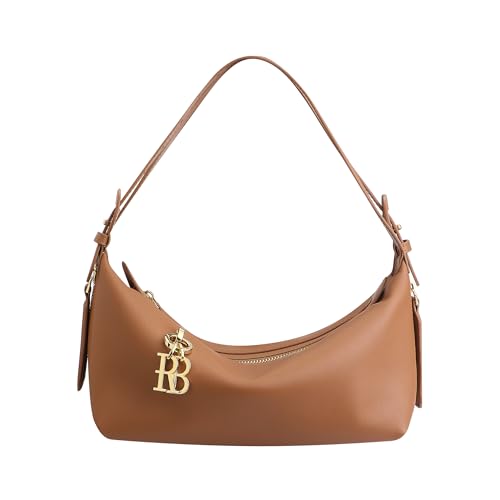 Royal Bagger Crossbody Taschen Für Frauen, Echtes Weiches Rindsleder Schulter Unterarm Geldbörse, Elegante Handtasche Mit Verstellbarem Riemen 3261 (Braun) von Royal Bagger