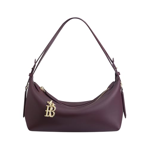 Royal Bagger Crossbody Taschen Für Frauen, Echtes Weiches Rindsleder Schulter Unterarm Geldbörse, Elegante Handtasche Mit Verstellbarem Riemen 3261 (Weinrot) von Royal Bagger