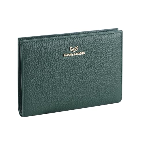 Royal Bagger Echtes Leder RFID-Blockierung Passport Wallets, Casual Style Credit Card Holder für Frauen, Travel Wallet Purse 3090 (Grün) von Royal Bagger