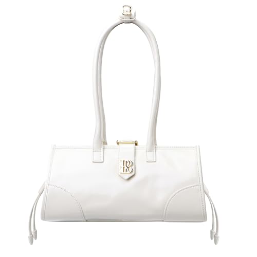 Royal Bagger Echtes Rindsleder Damen Umhängetasche, Retro Unterarm Tote Geldbörse mit großer Kapazität, Top Handle Handtasche 3265 (Beige) von Royal Bagger