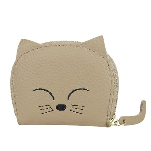 Royal Bagger Niedlicher Katzen Karten Halter, Orgel Multi-Card Slots Karten etui, perfekte Karten Tasche für den täglichen Gebrauch (Grau) von Royal Bagger