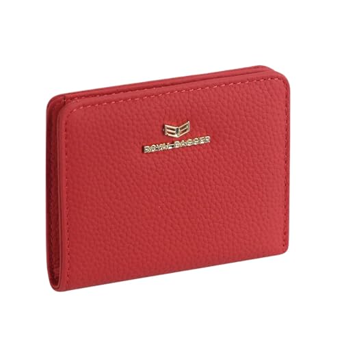 Royal Bagger RFID Short Wallets für Frauen Echtes Leder Multi-Card Slots Card Holder Casual Coin Purse Bifold Wallet 2133 (Rot) von Royal Bagger