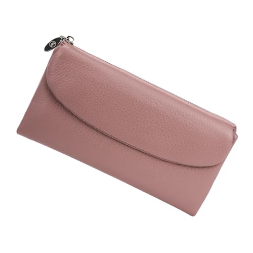 Royal Bagger Retro-Geldbörse aus echtem Leder für Frauen, Karten Halter mit Mehreren Kartens ch litzen, Lange Brieftasche mit großer Kapazität (Rosa-1) von Royal Bagger